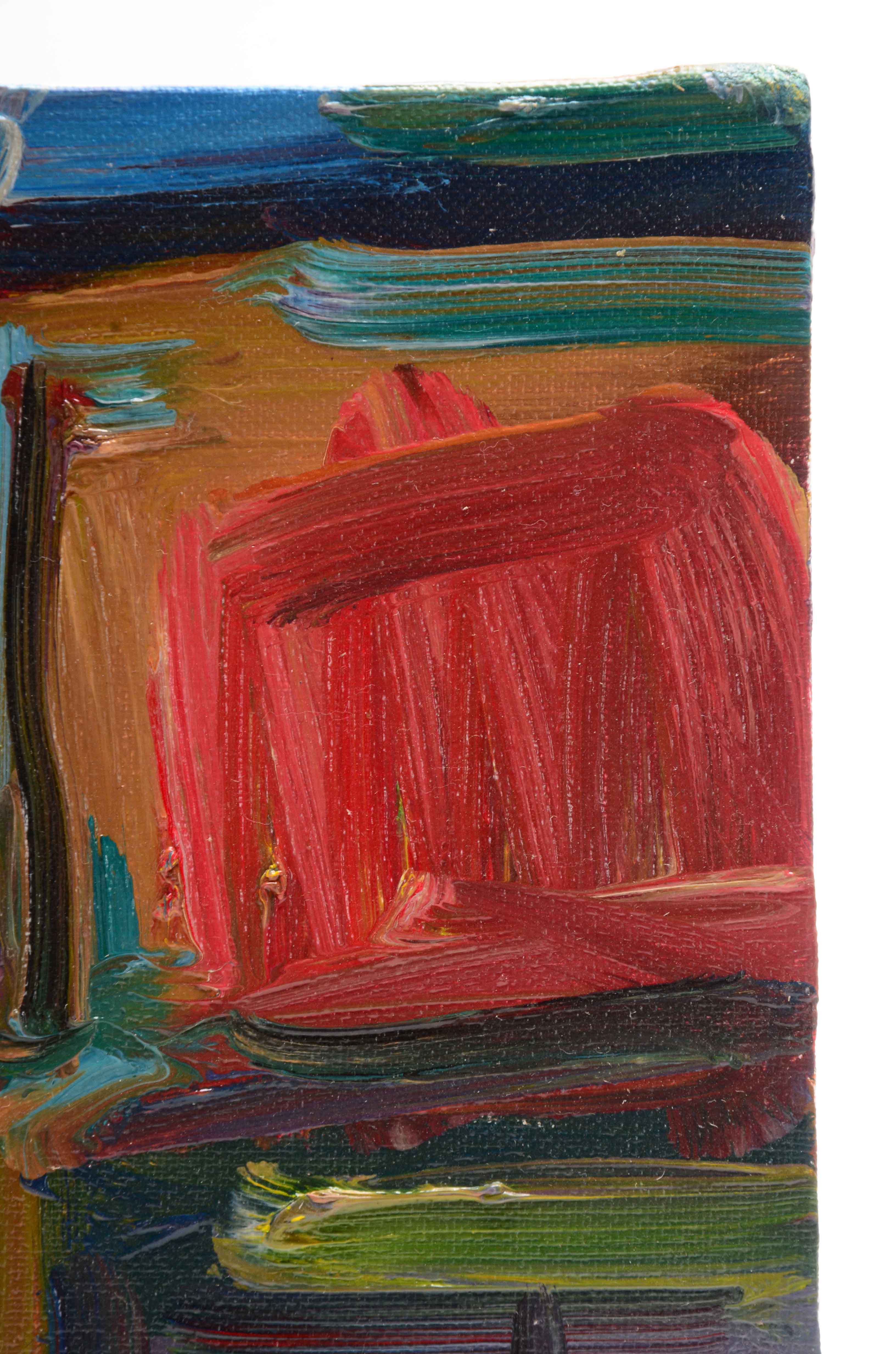 Jose Trujillo Oil on Canvas Board Painting "Venician Light"