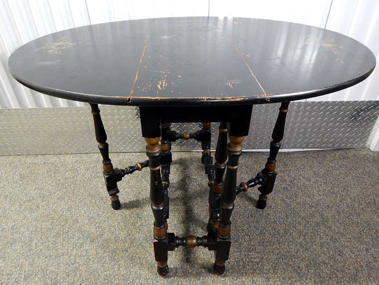 Antique Country French Gate Leg Drop Leaf Table