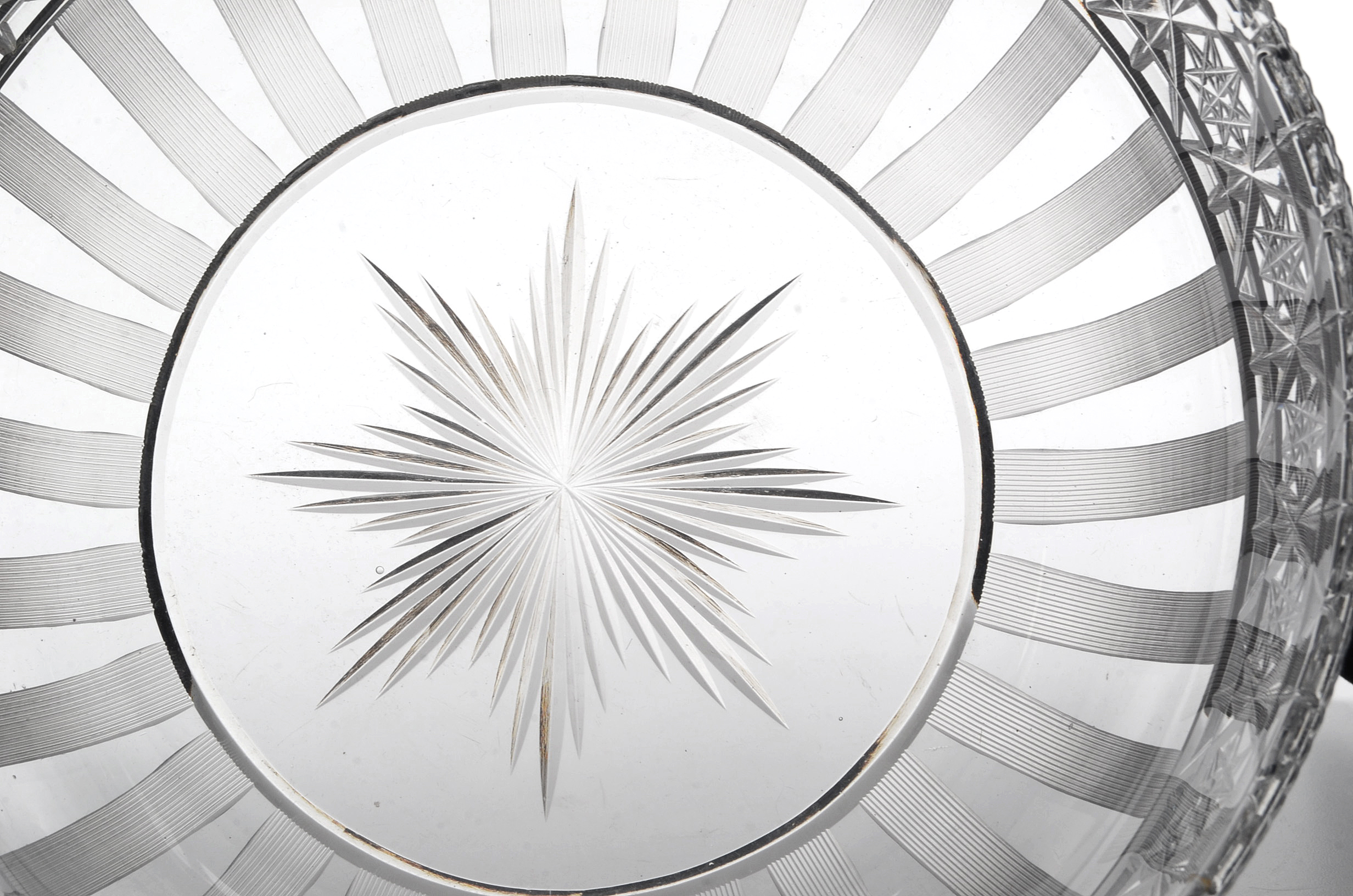 Vintage Cut Crystal Bowl, Vase and Bud Vase