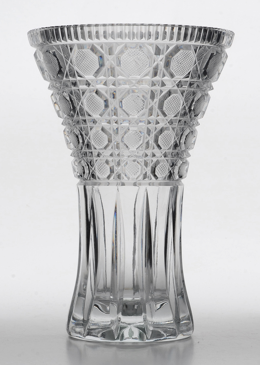 Vintage Cut Crystal Bowl, Vase and Bud Vase