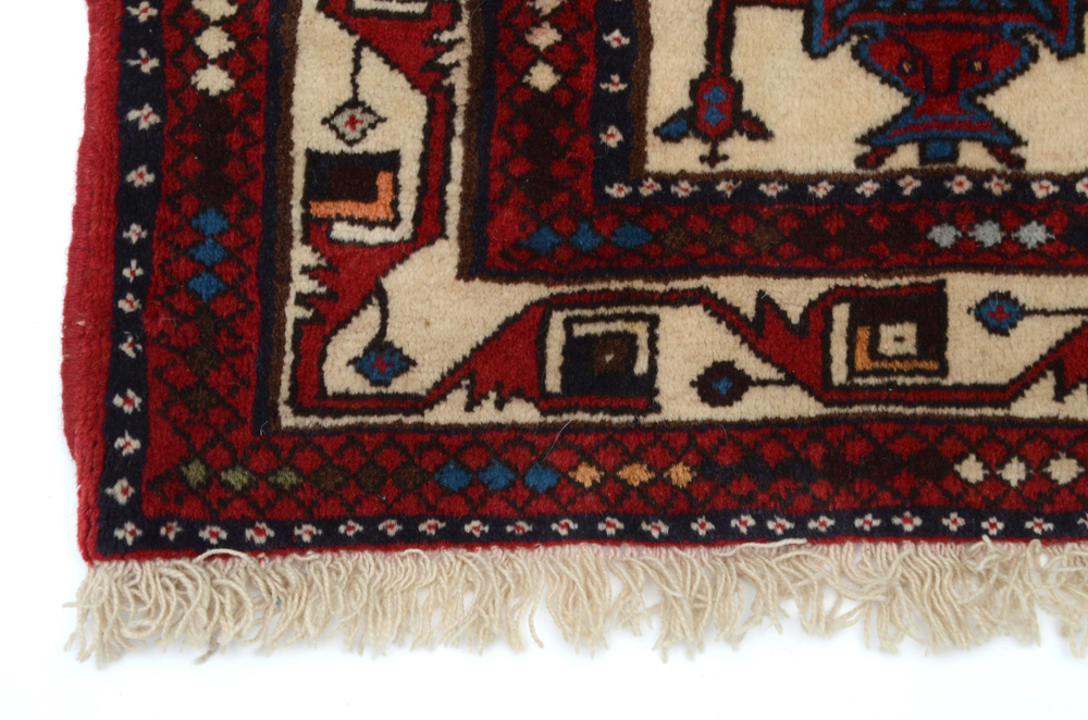 Persian Hand-Knotted Qashqai Tent Wall-Hanging Rug