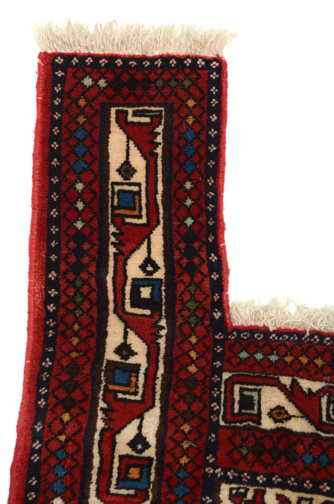 Persian Hand-Knotted Qashqai Tent Wall-Hanging Rug
