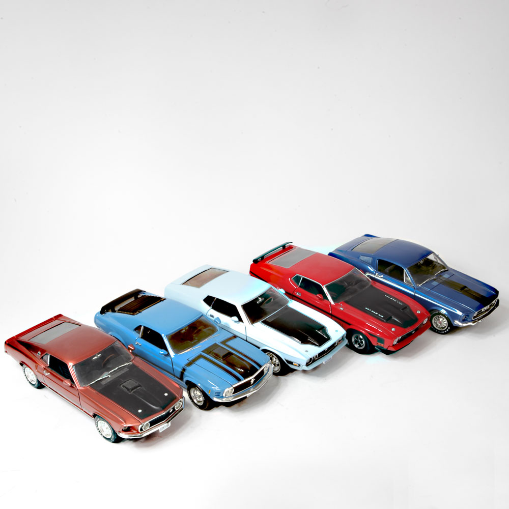 Die-Cast Muscle Car Models of Ford Mustangs