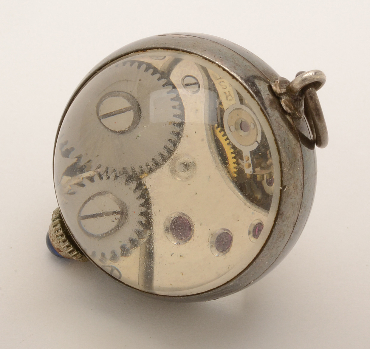 Vintage Glass Ball Pendant Watch