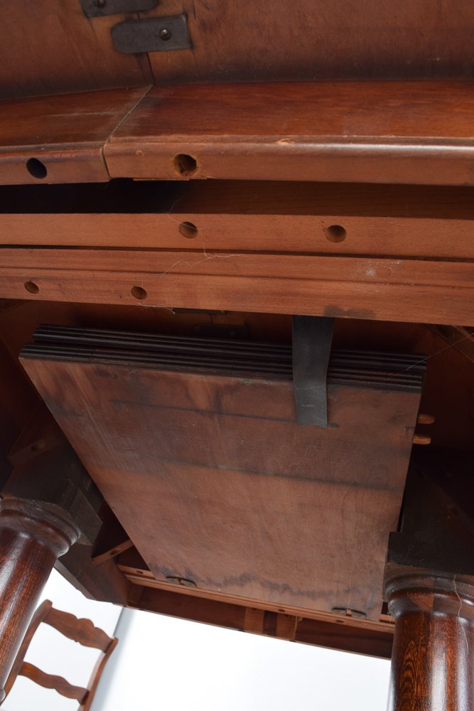 Duncan Phyfe Style Mahogany Dining Table and Six Chairs