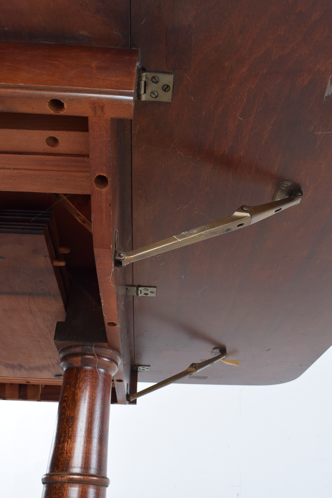 Duncan Phyfe Style Mahogany Dining Table and Six Chairs