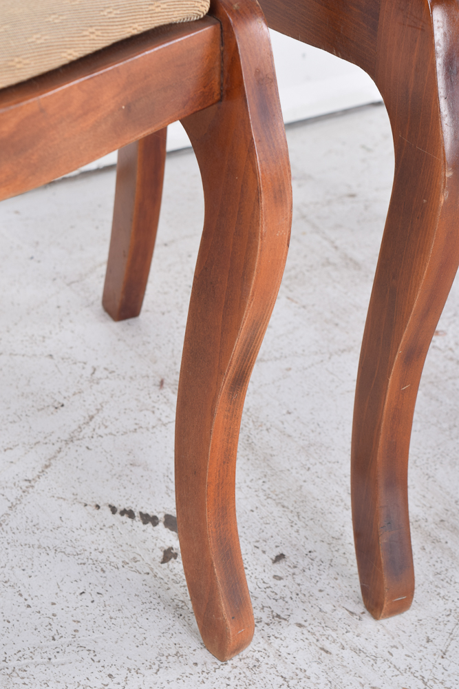 Duncan Phyfe Style Mahogany Dining Table and Six Chairs