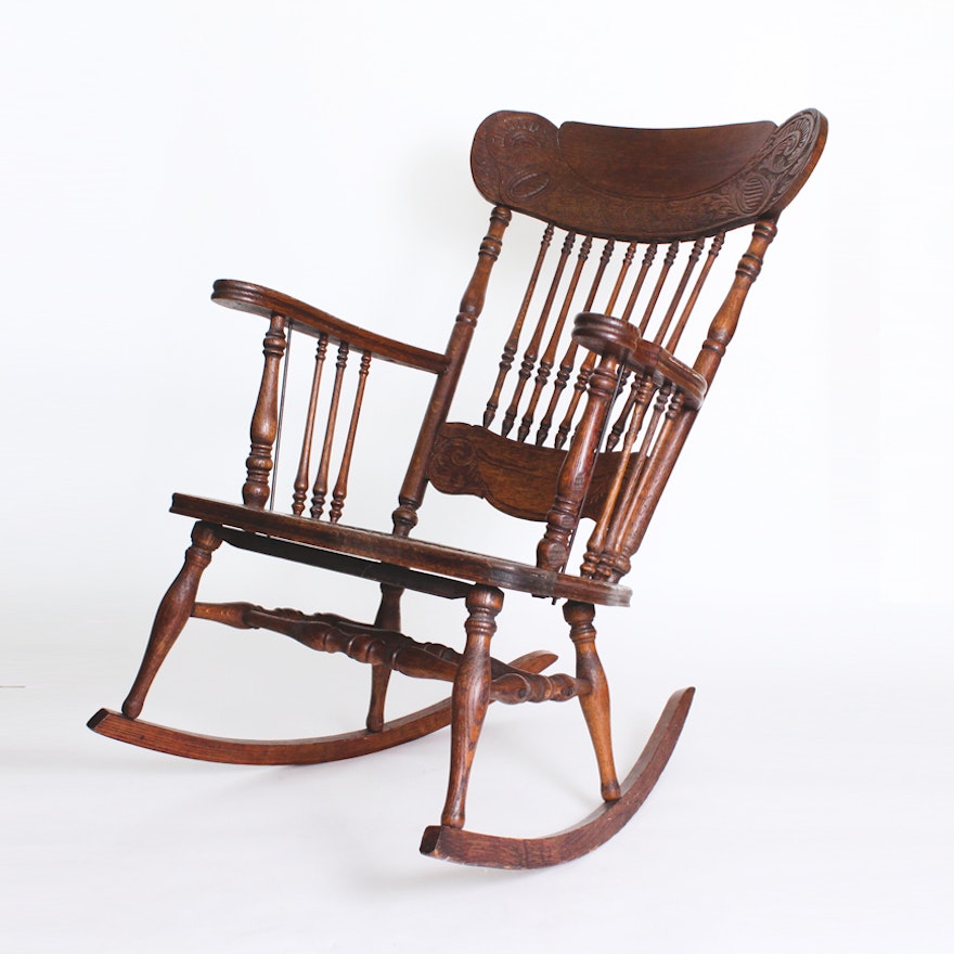 Antique Wooden Rocking Chair