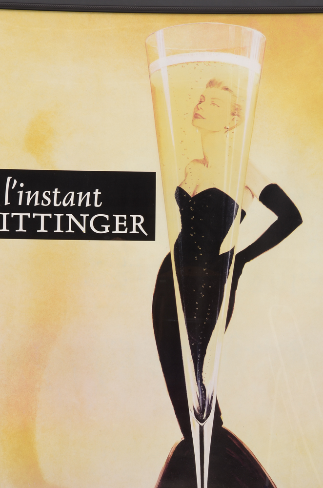Large Format "L'Instant Taittinger" Offset Lithograph Poster