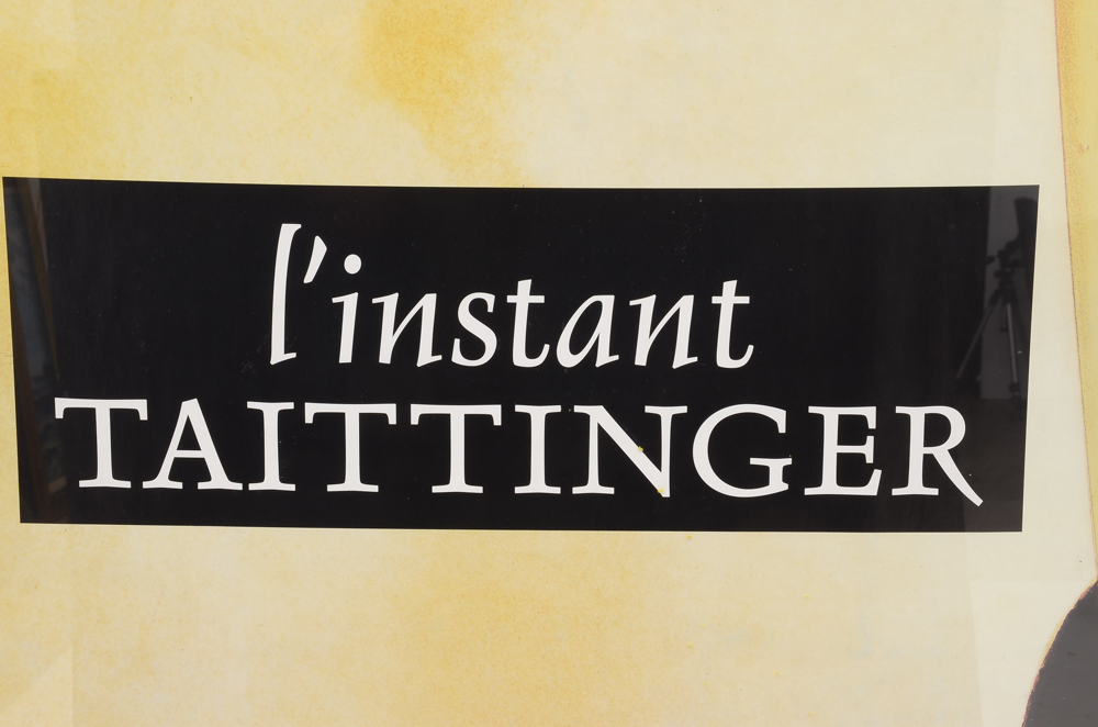Large Format "L'Instant Taittinger" Offset Lithograph Poster