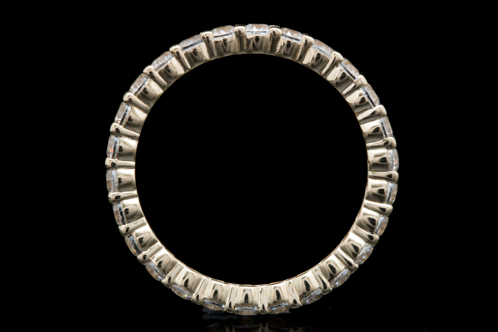 14K Yellow Gold and Cubic Zirconia Infinity Ring