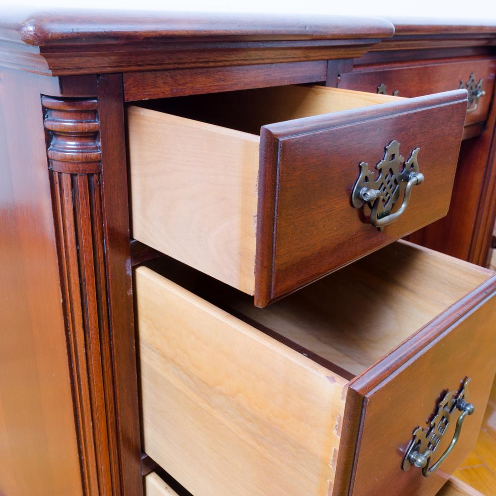 Chippendale Style Mahogany Desk and Chair
