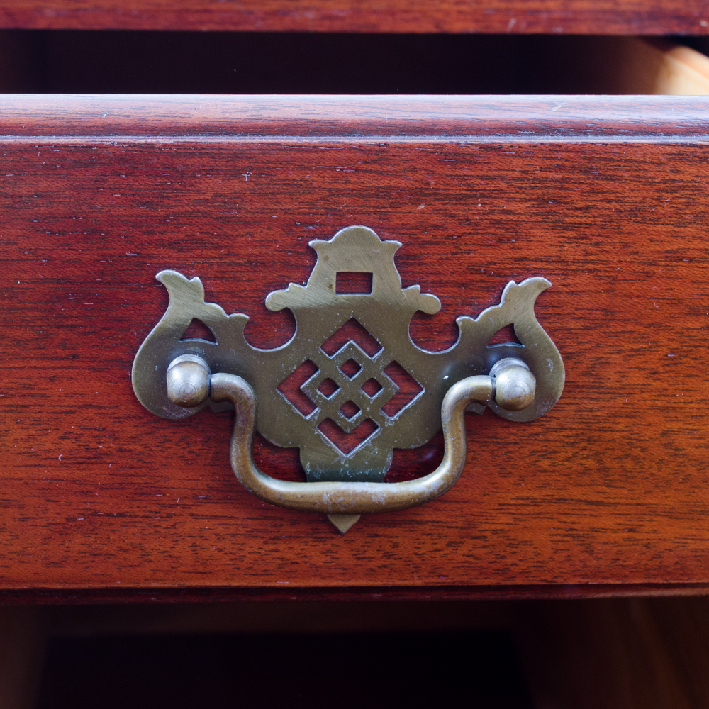 Chippendale Style Mahogany Desk and Chair