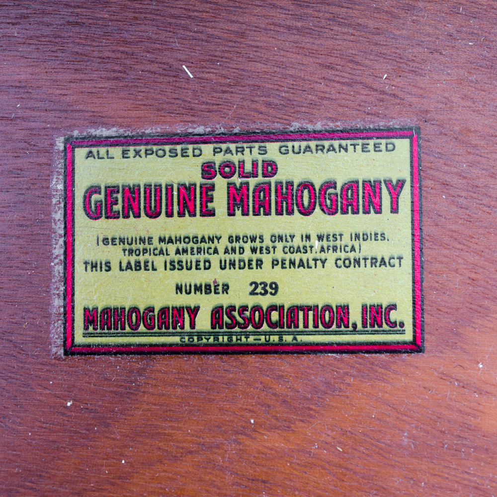 Chippendale Style Mahogany Desk and Chair