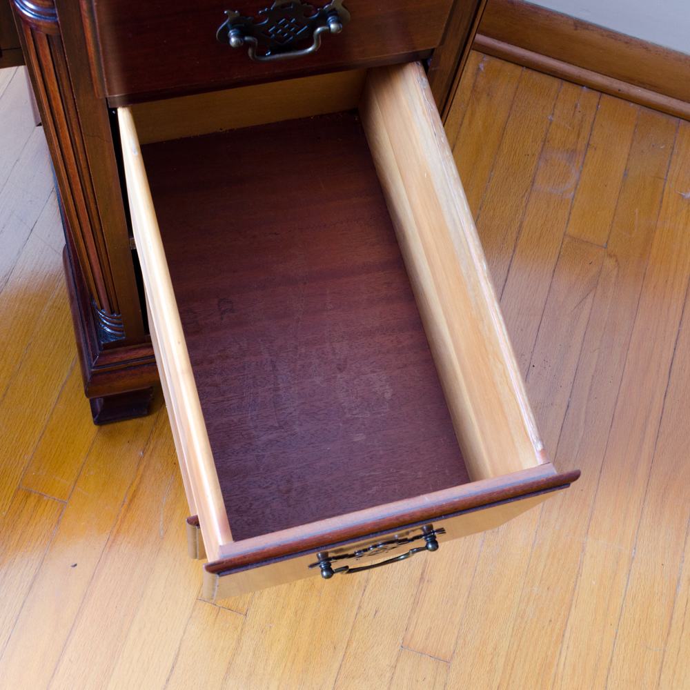 Chippendale Style Mahogany Desk and Chair