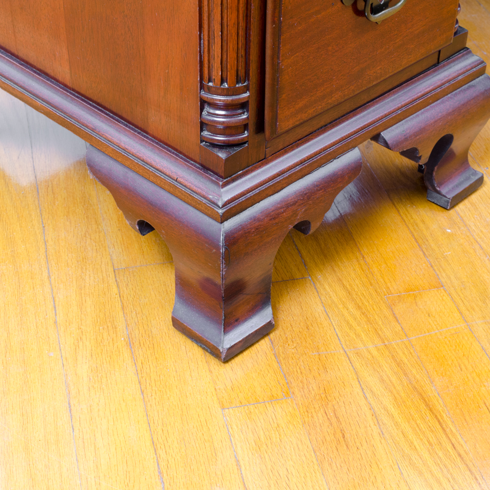 Chippendale Style Mahogany Desk and Chair