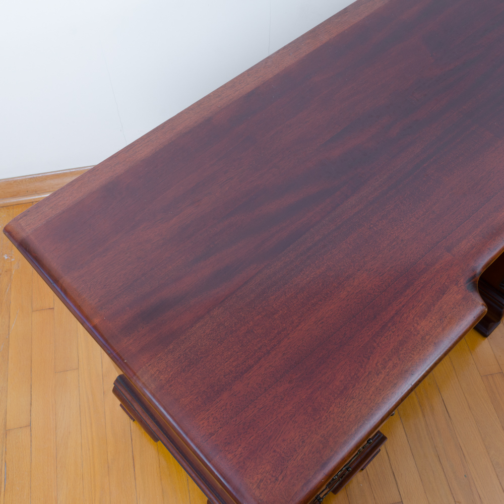 Chippendale Style Mahogany Desk and Chair