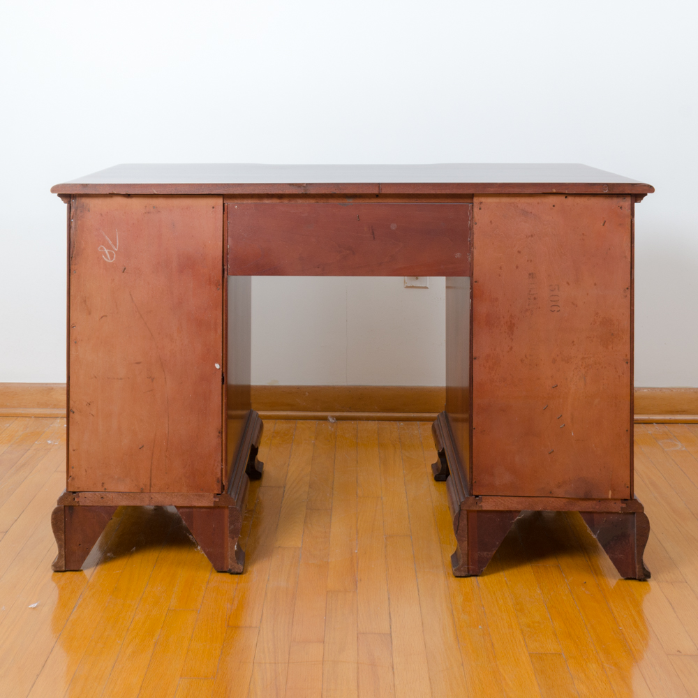 Chippendale Style Mahogany Desk and Chair