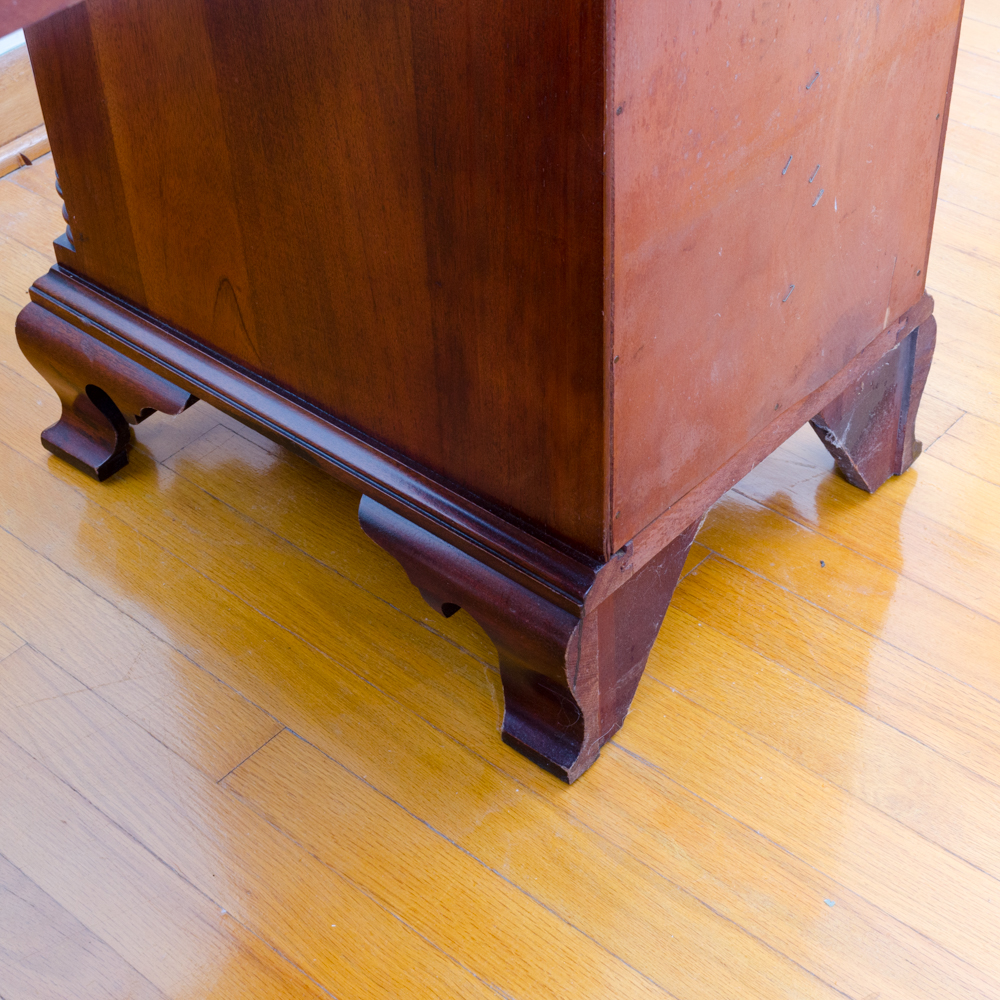 Chippendale Style Mahogany Desk and Chair