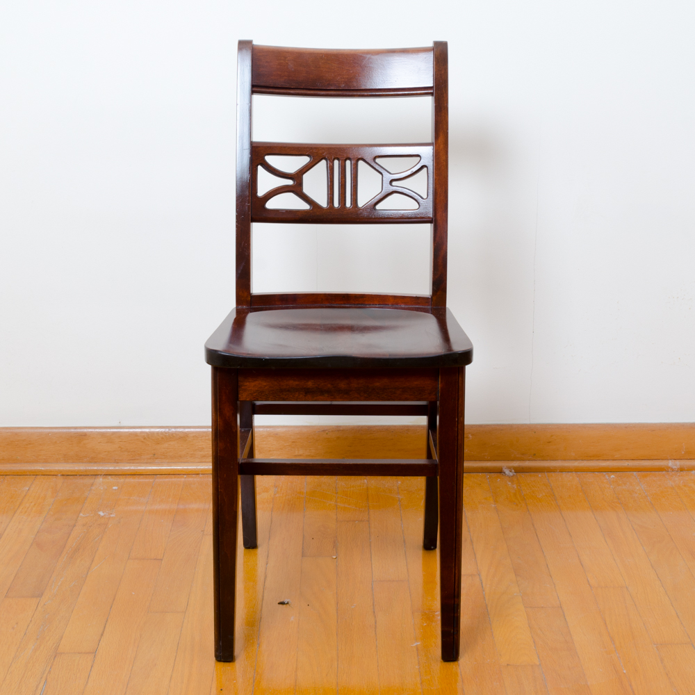 Chippendale Style Mahogany Desk and Chair