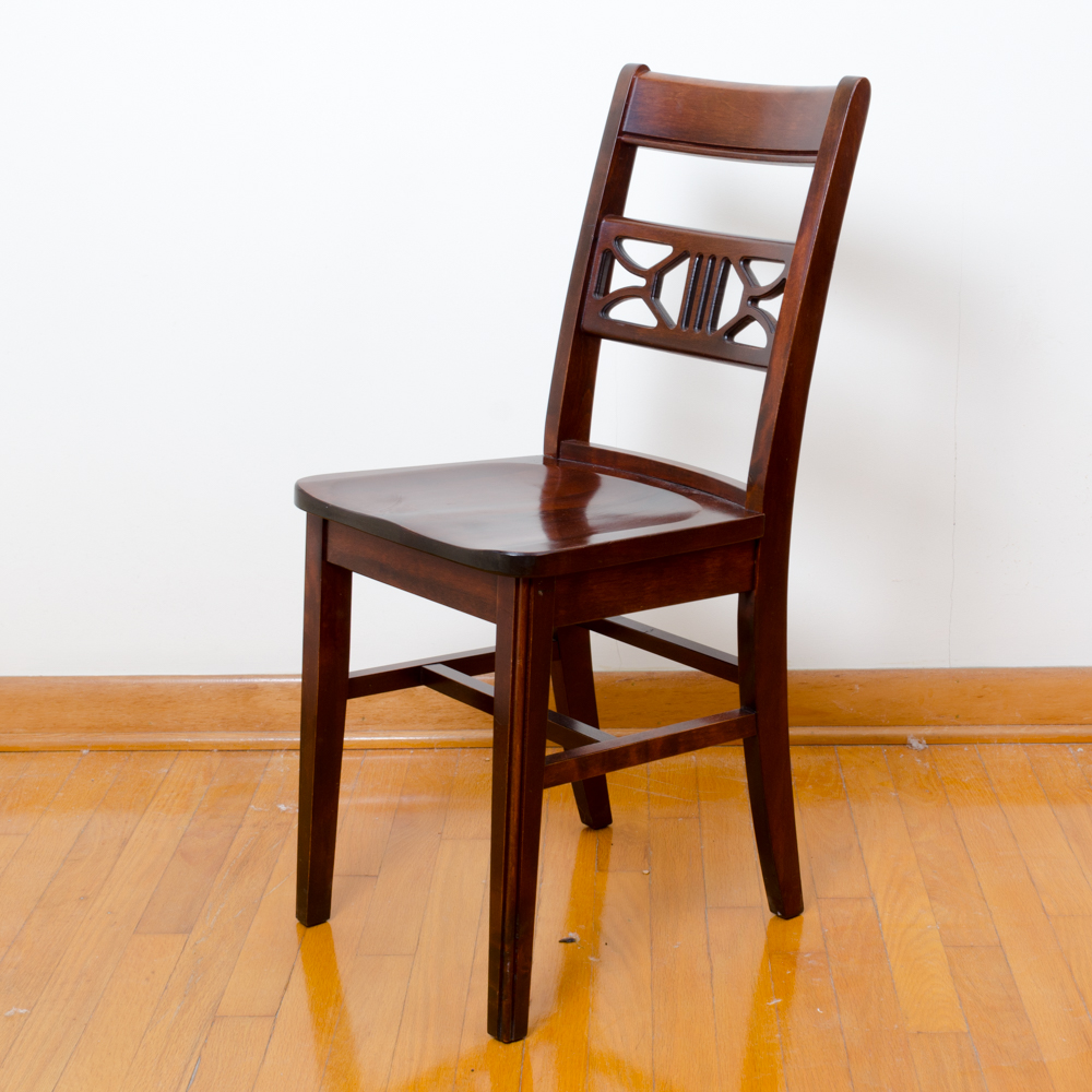 Chippendale Style Mahogany Desk and Chair