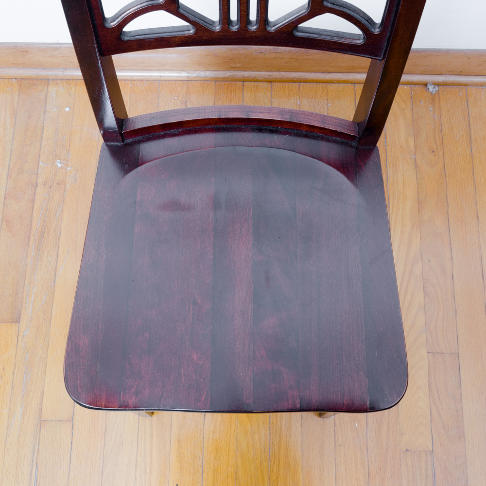 Chippendale Style Mahogany Desk and Chair