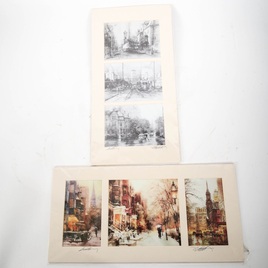 Charlie Wang Reproduction Prints on Paper of Street Views