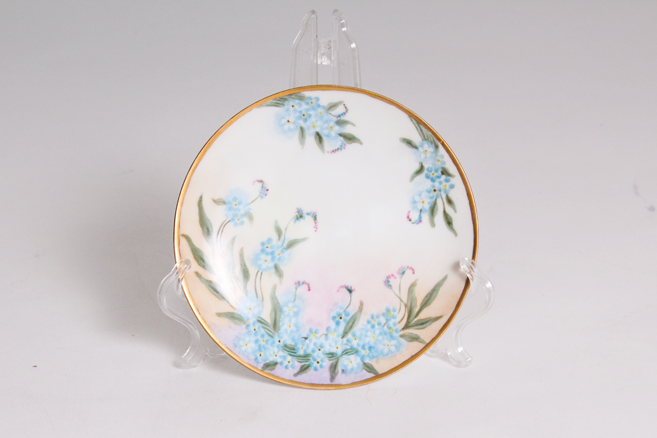 Pair of Antique Porcelain China Plates