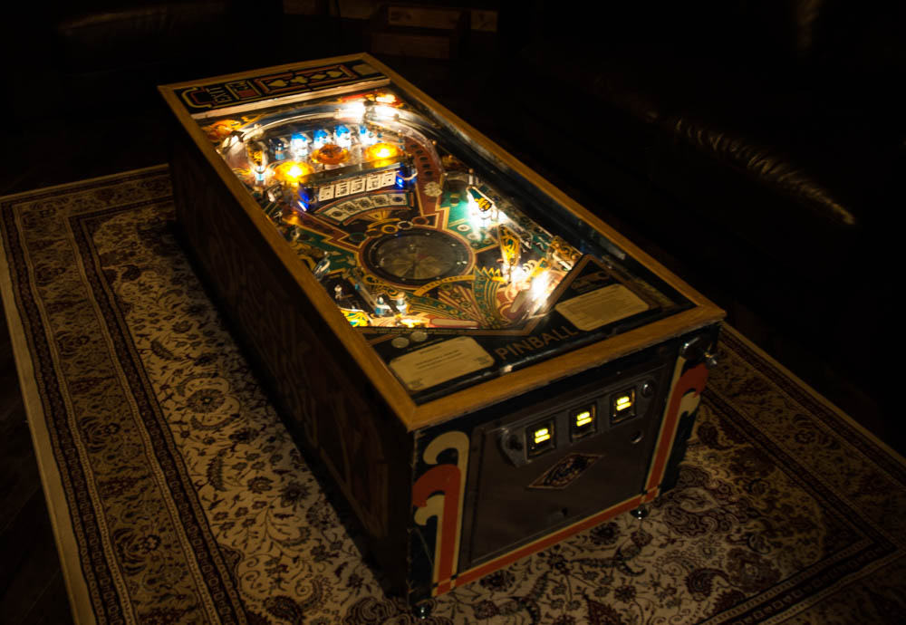 1982 Bally 'Speakeasy" Pinball Repurposed as Table