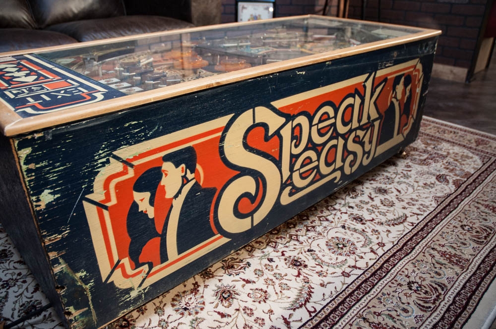 1982 Bally 'Speakeasy" Pinball Repurposed as Table