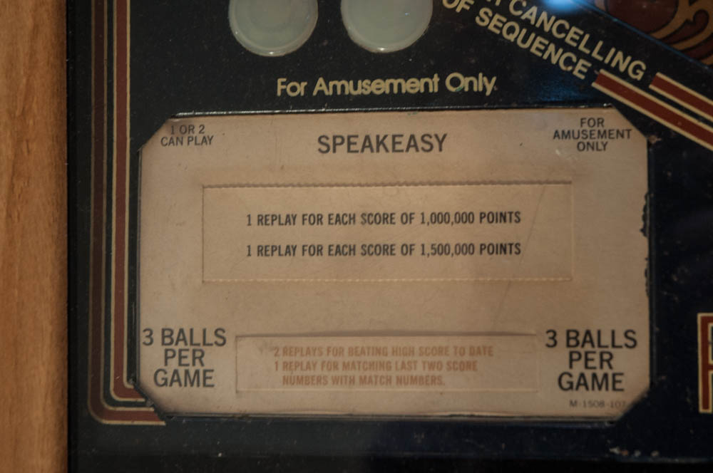 1982 Bally 'Speakeasy" Pinball Repurposed as Table