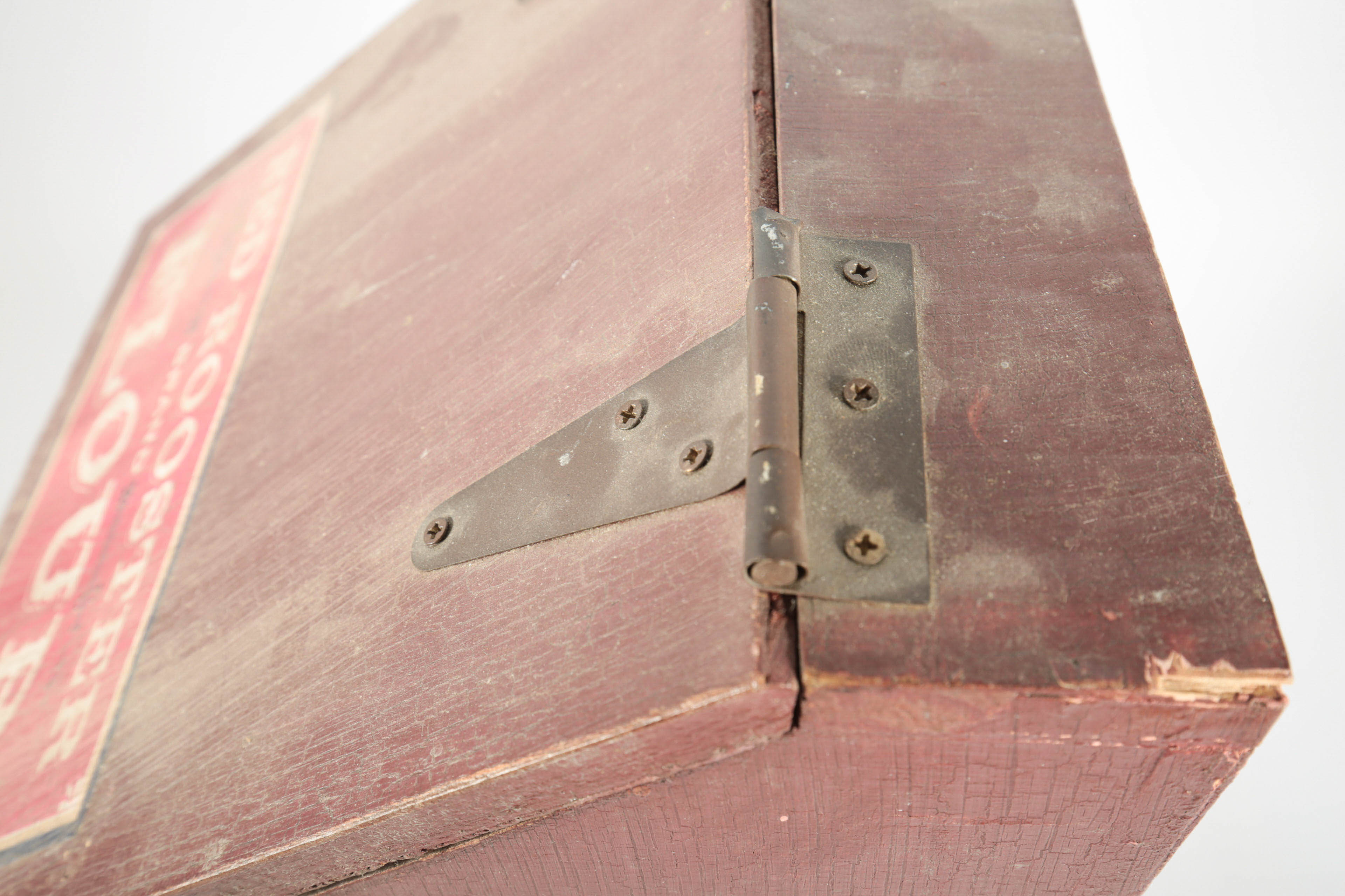 Vintage Red Rooster Flour Box