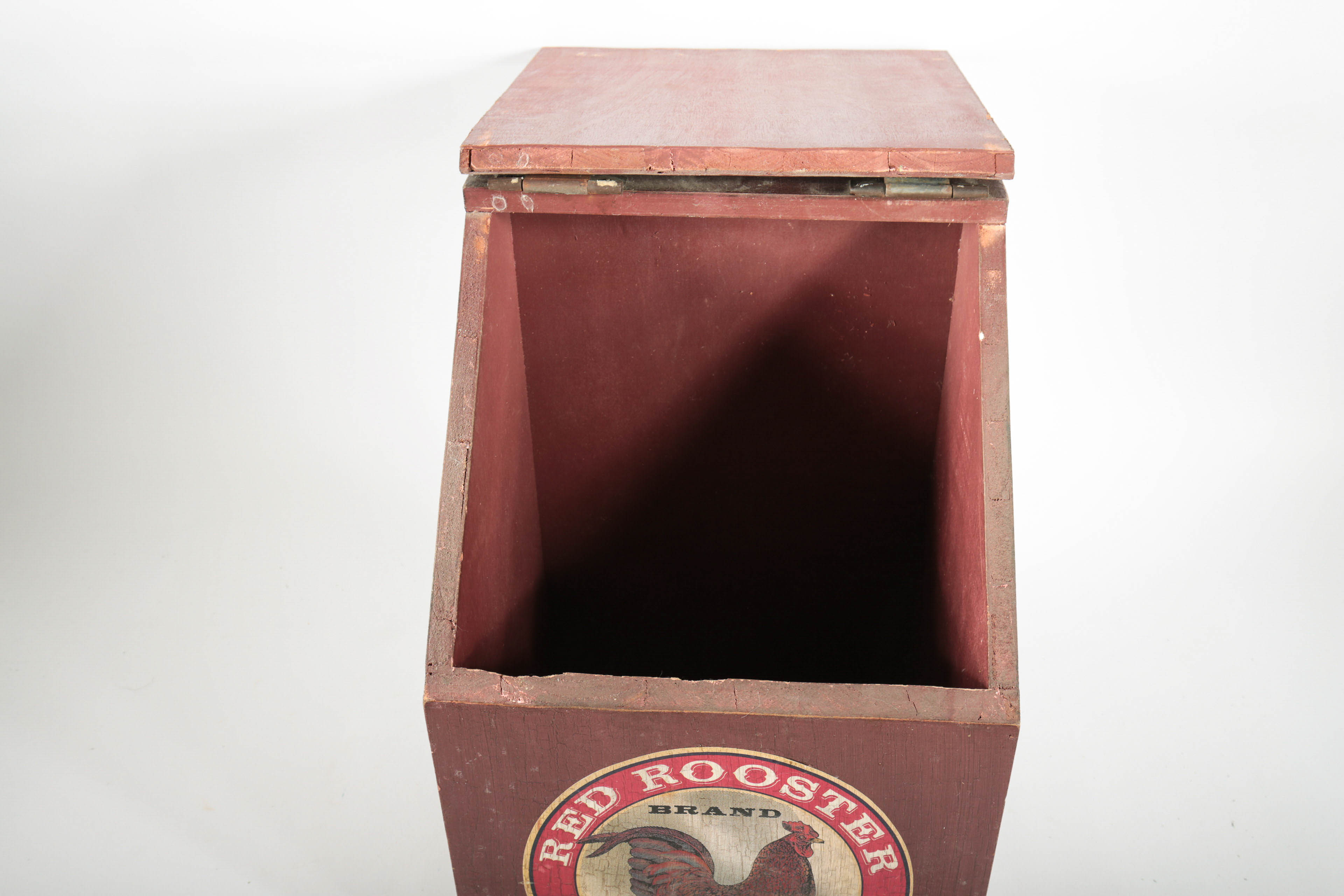 Vintage Red Rooster Flour Box