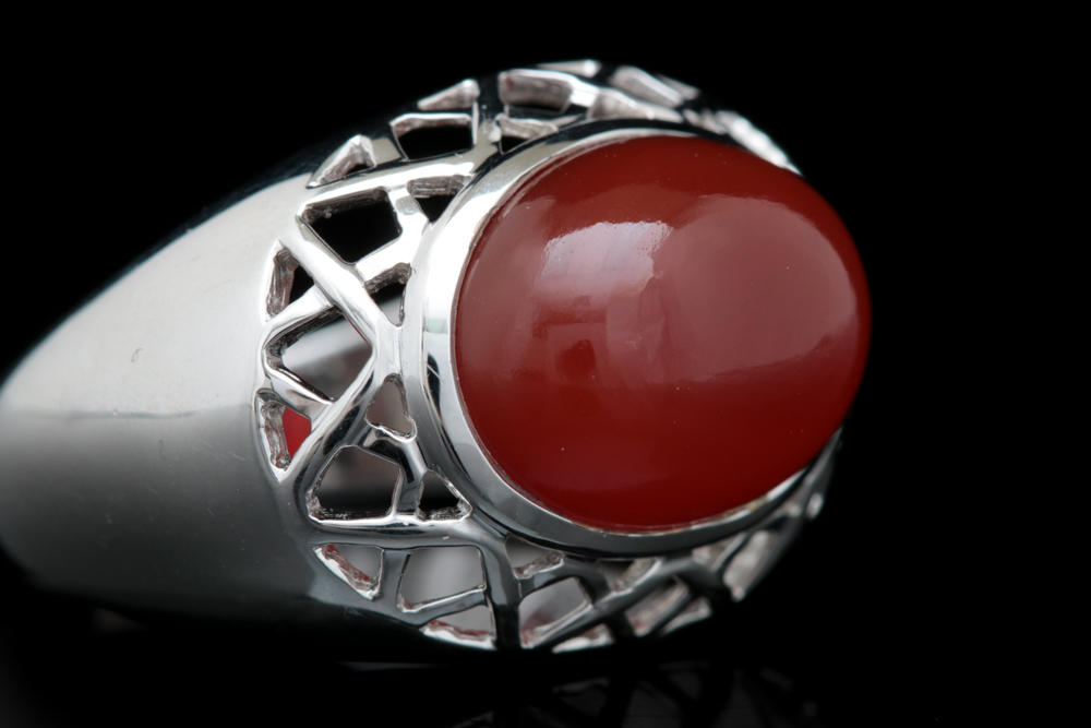 Sterling Silver and Carnelian Ring