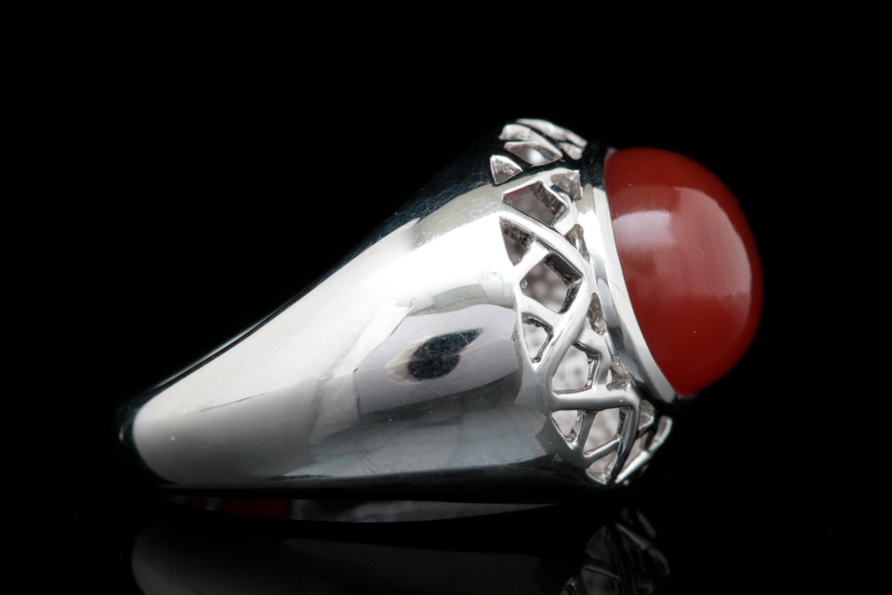 Sterling Silver and Carnelian Ring