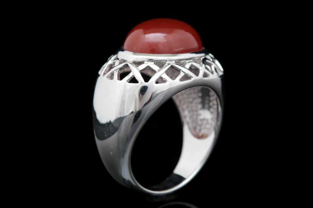 Sterling Silver and Carnelian Ring