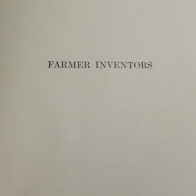Wilson & Warburton "Field Crops" and Ivins "Fifty Famous Farmers" Books