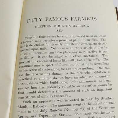 Wilson & Warburton "Field Crops" and Ivins "Fifty Famous Farmers" Books
