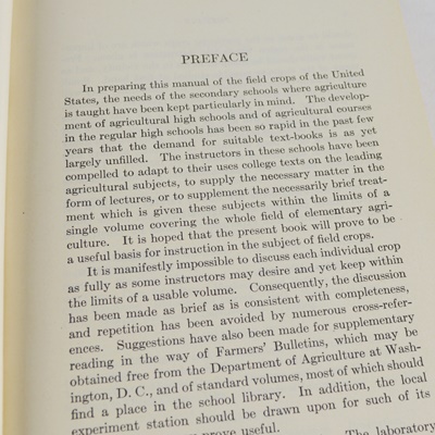 Wilson & Warburton "Field Crops" and Ivins "Fifty Famous Farmers" Books