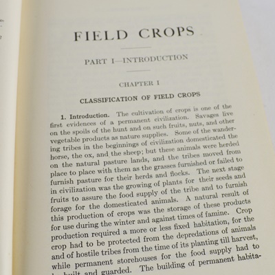 Wilson & Warburton "Field Crops" and Ivins "Fifty Famous Farmers" Books