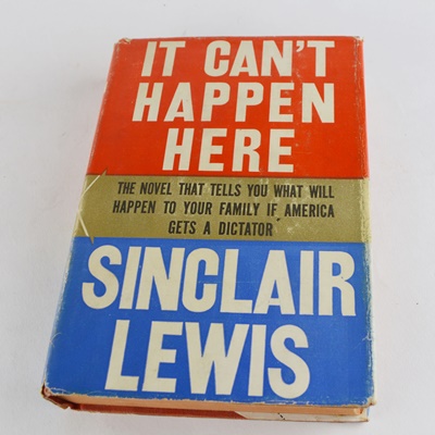 Sinclair Lewis "It Can't Happen Here" Hardcover Book