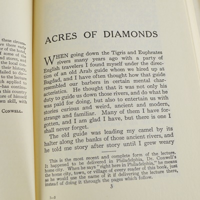 Russell H Conwell "Acres of Diamonds" Hardcover Books