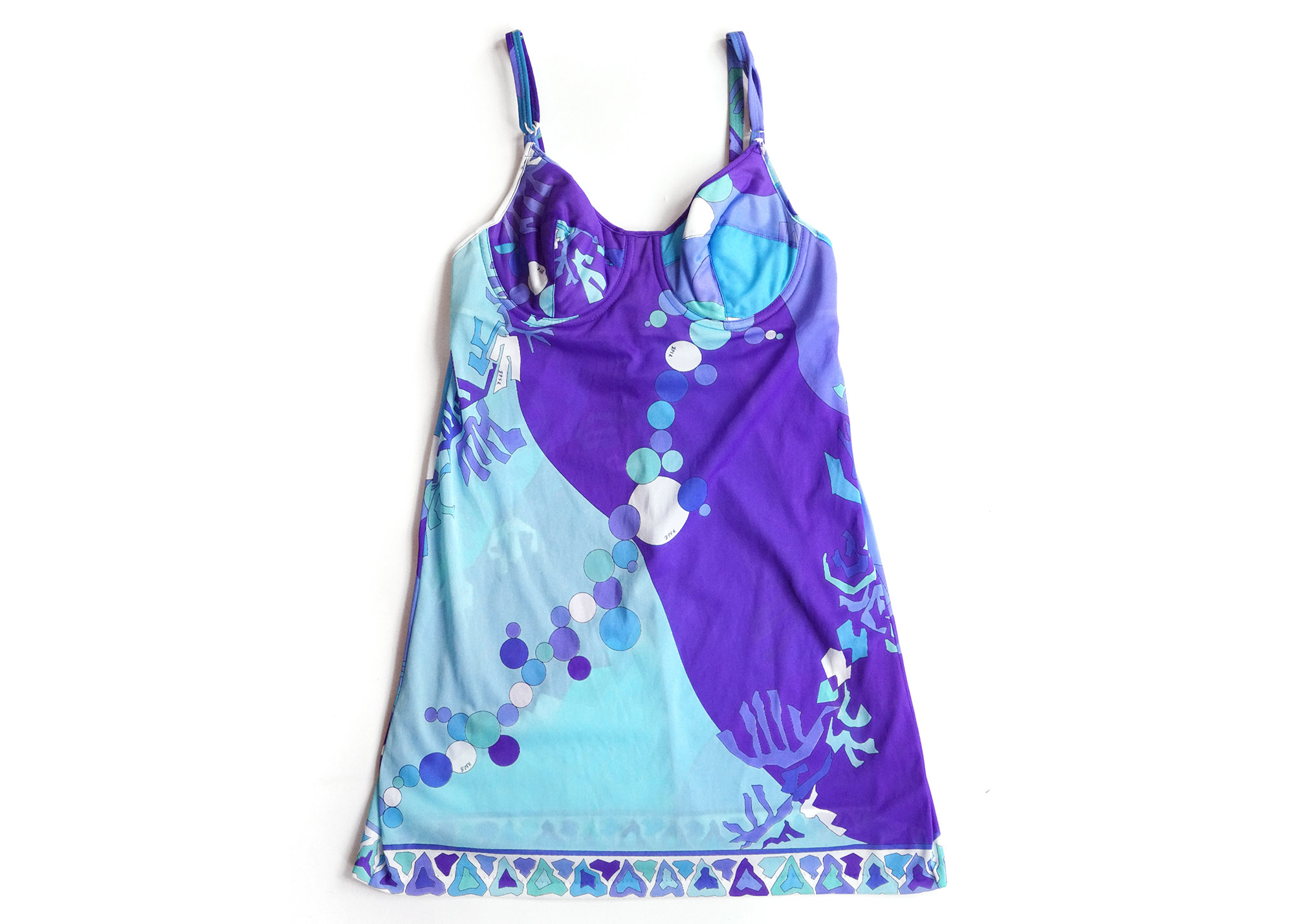 Vintage Emilio Pucci Nylon Bustier Slip Dress for Formfit Rogers