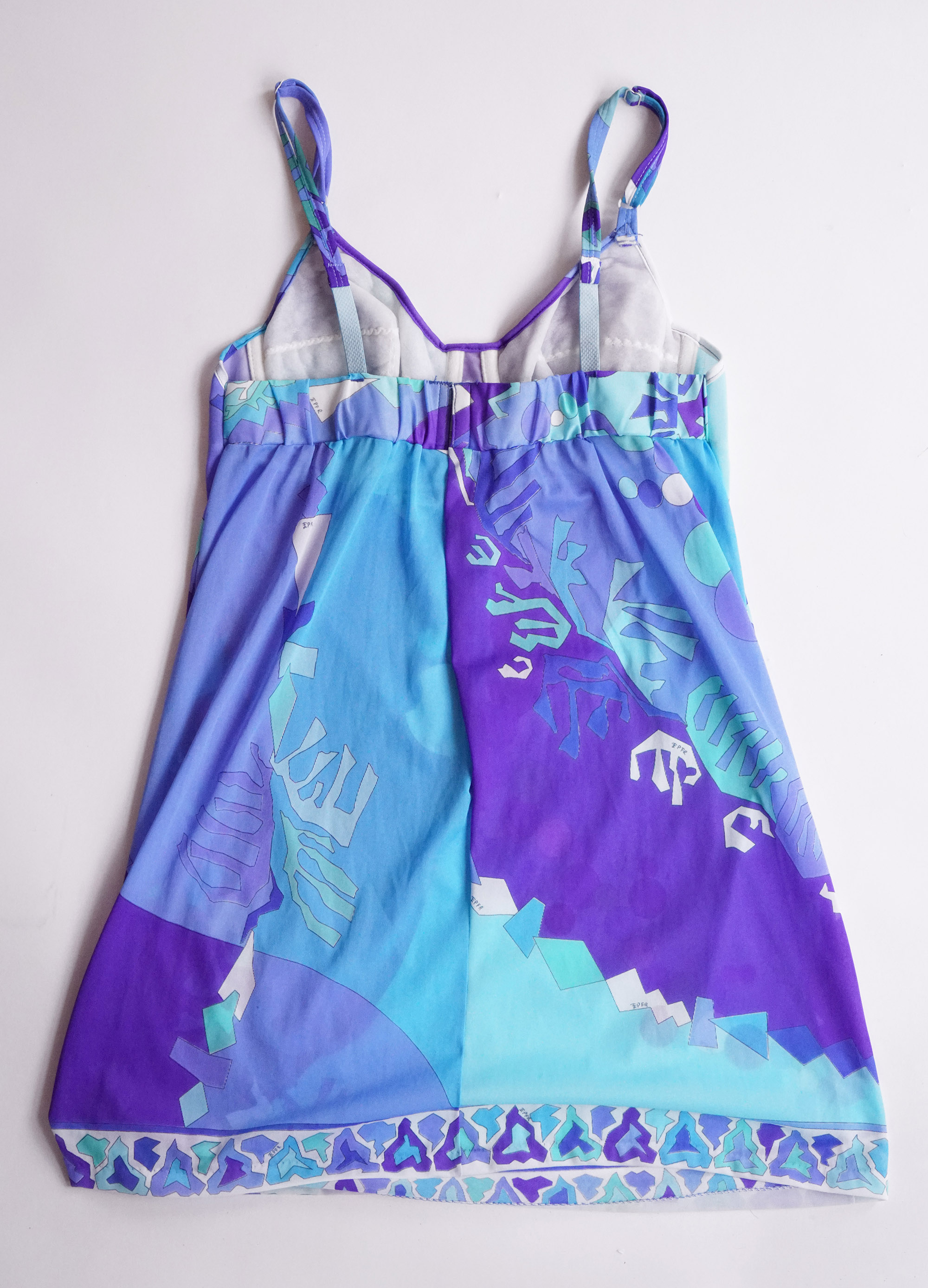 Vintage Emilio Pucci Nylon Bustier Slip Dress for Formfit Rogers