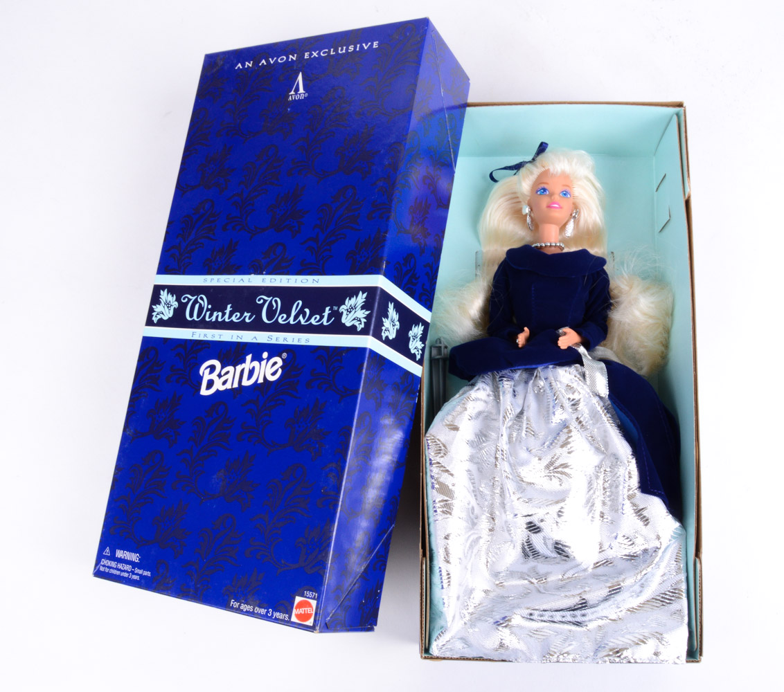 Assortment of Vintage Avon Collector Barbies