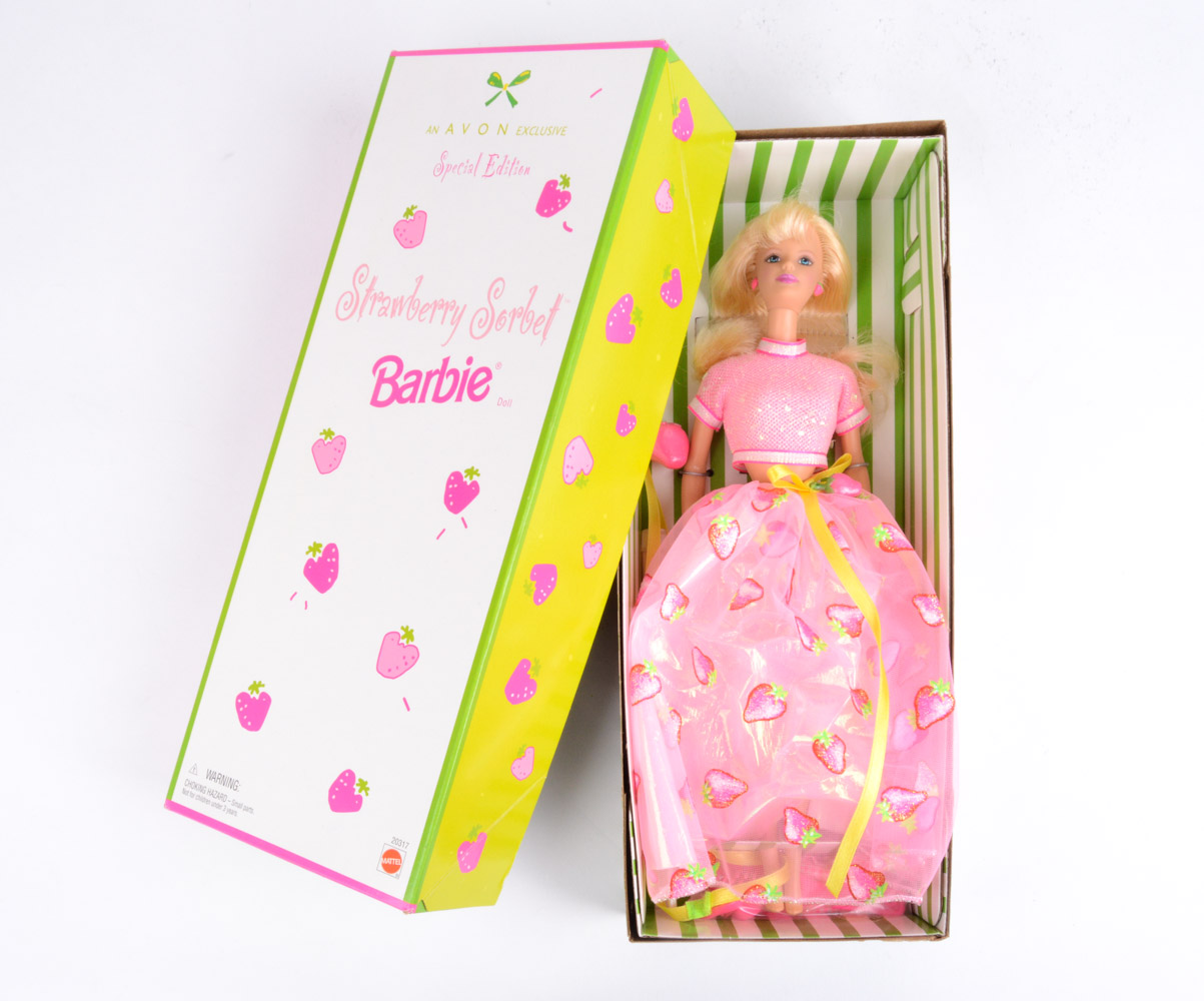 Assortment of Vintage Avon Collector Barbies