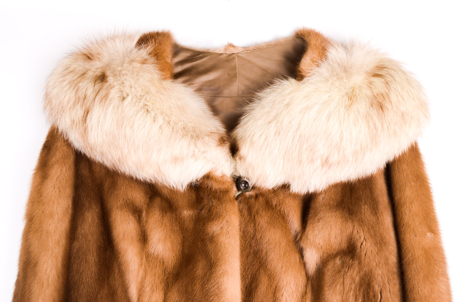 Vintage Mink and Fox Fur Coat