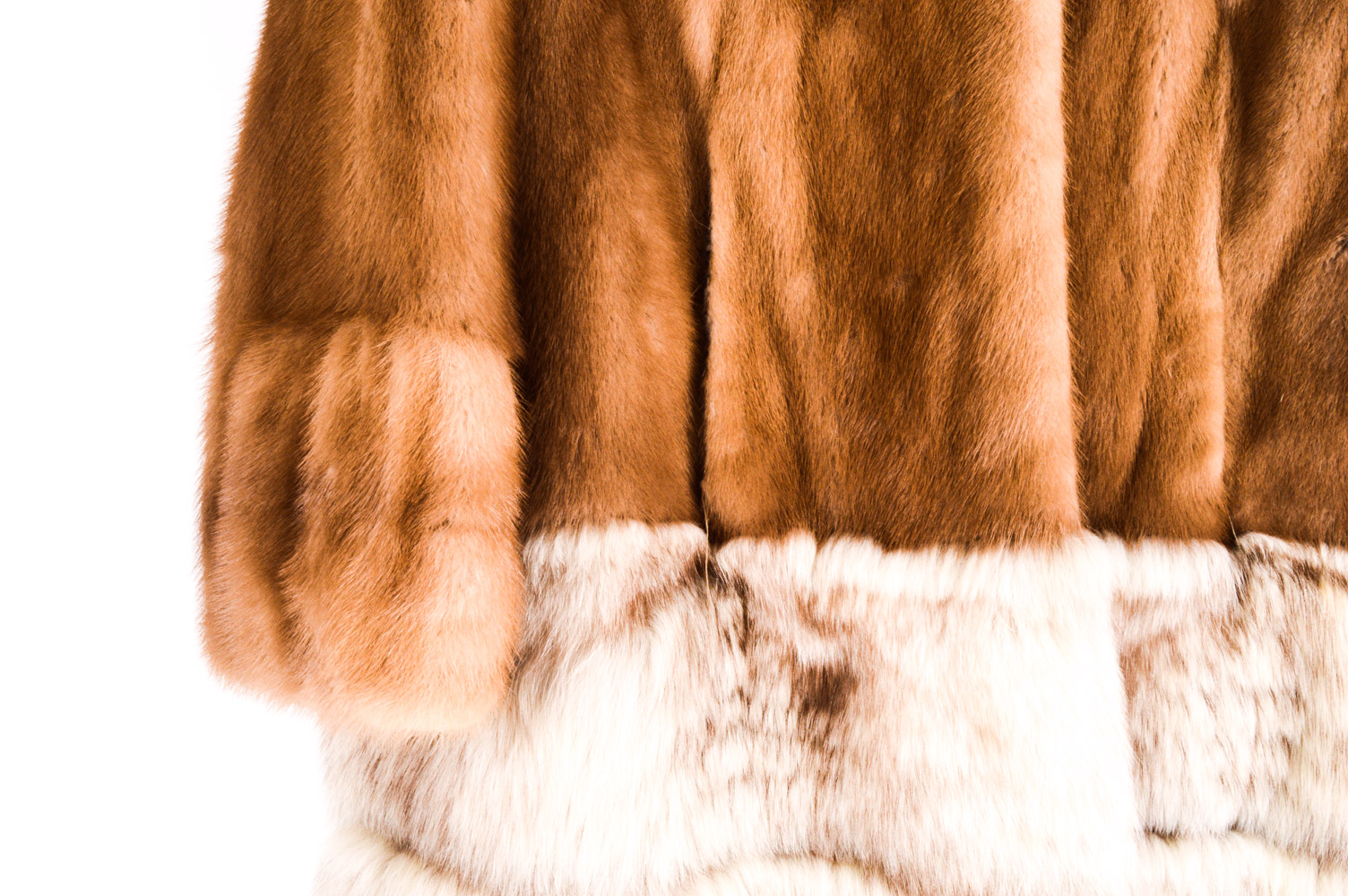 Vintage Mink and Fox Fur Coat