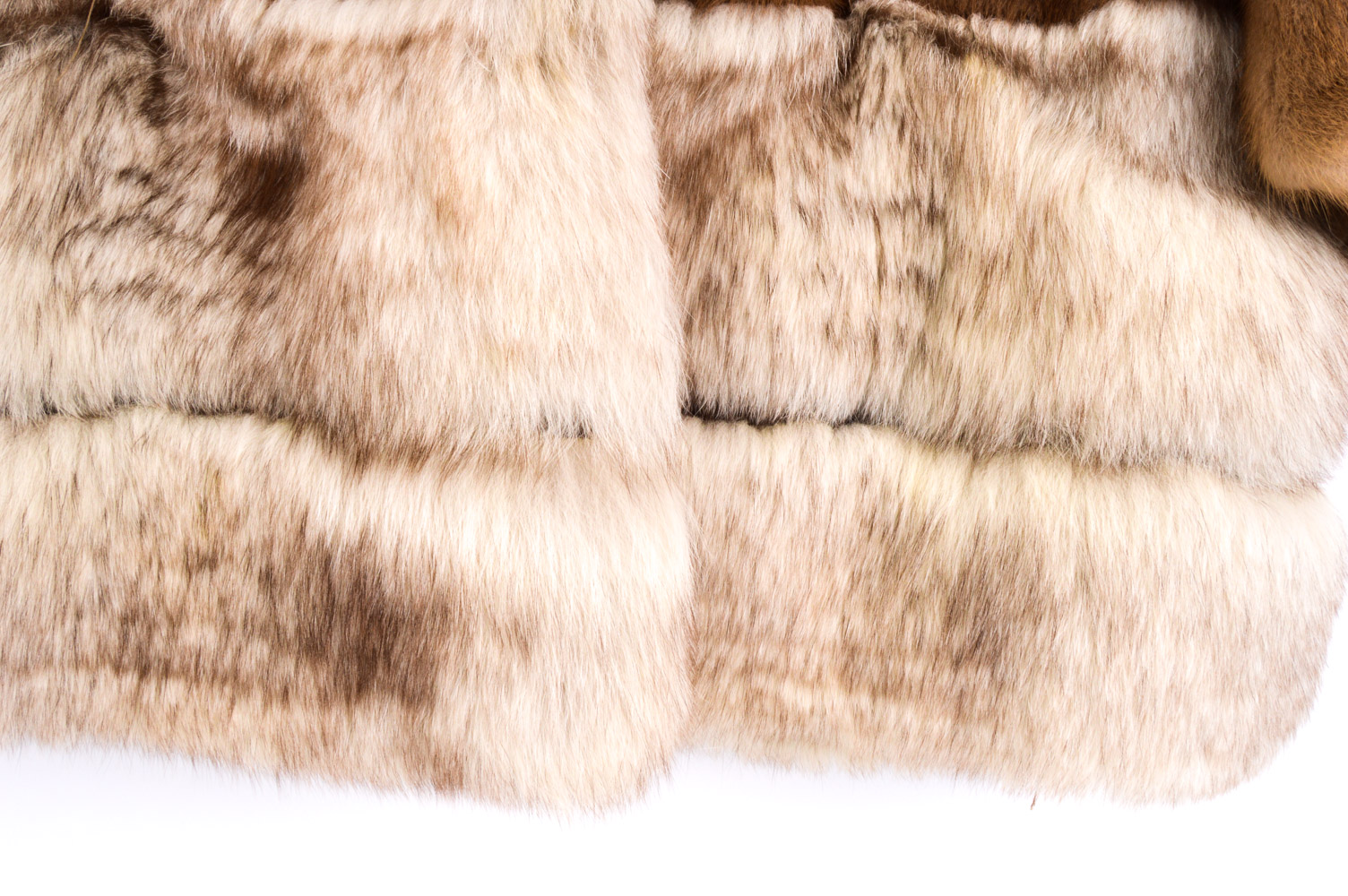 Vintage Mink and Fox Fur Coat