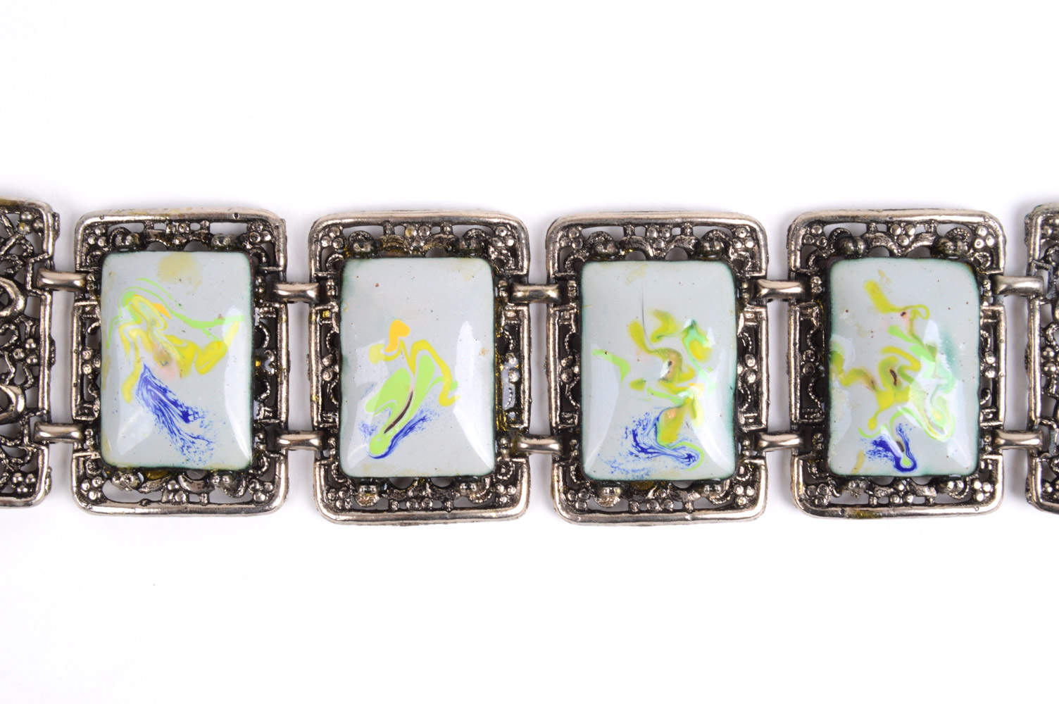 Cameo Bracelet and Matching Earrings